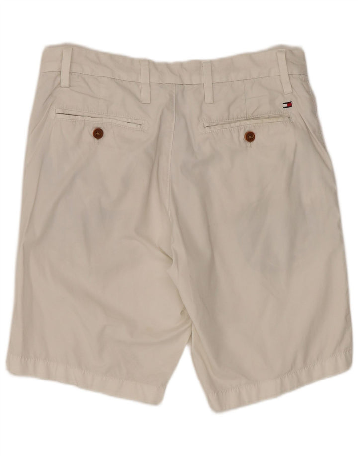 TOMMY HILFIGER Herren Brooklyn Chino Shorts W30 Mittelweiße Baumwolle