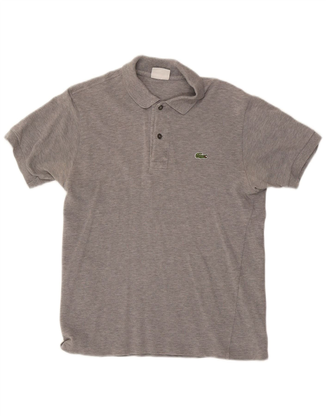 LACOSTE Herren-Poloshirt, Größe 3, klein, graue Baumwolle