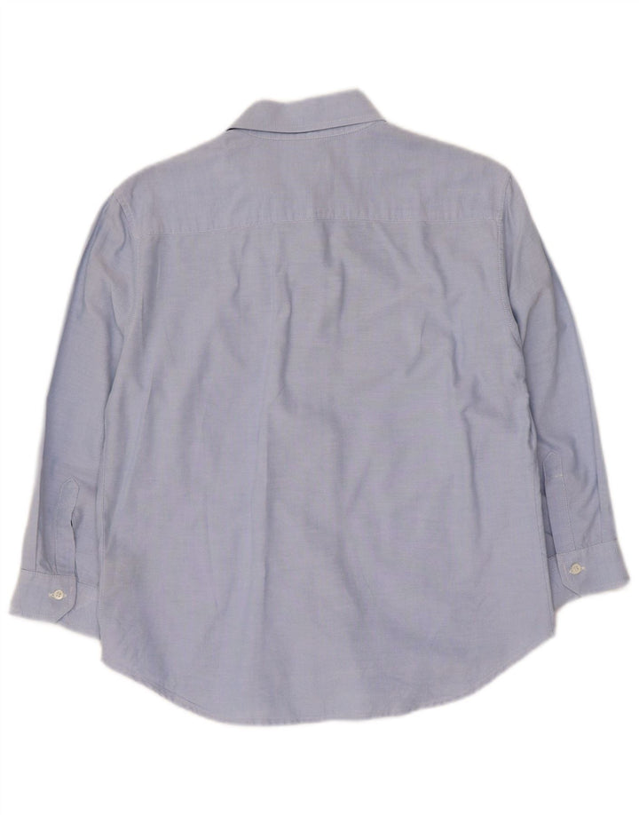 Henry Cottons Damen-Hemd mit 3/4-Ärmeln, IT 42, mittelblaue Baumwolle