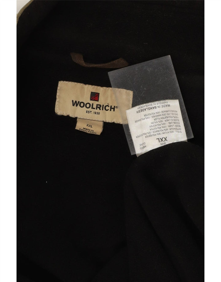 WOOLRICH Mens Windbreaker Jacket UK 44 2XL Khaki Nylon Vintage Woolrich and Second-Hand Woolrich from Messina Hembry 