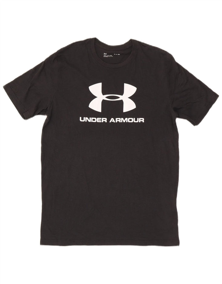 Under Armour Herren-T-Shirt mit Grafik, mittelschwarze Baumwolle
