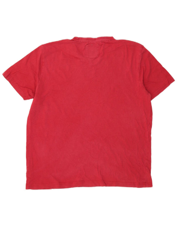 Crew Clothing Herren T-Shirt Top XL Rot Baumwolle