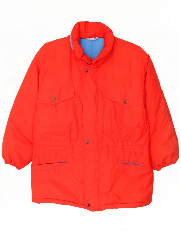 Brunik Herren Skijacke mit Kapuze IT 46 Small Rot Polyester