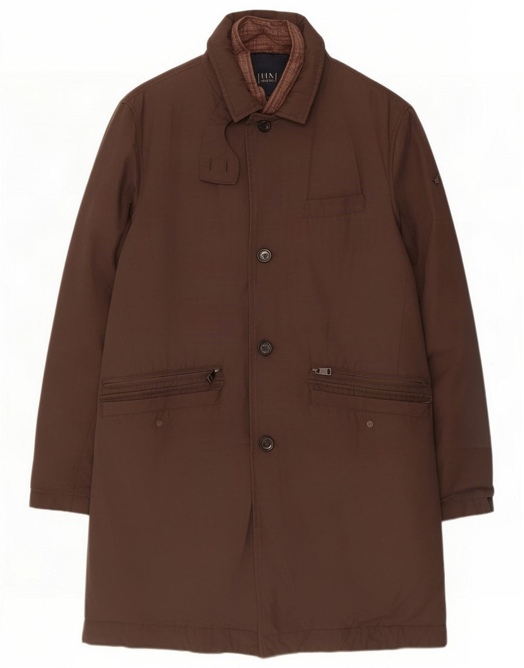 Henry Cottons Herren Parka Jacke IT 48 Mittelbraunes Polyester