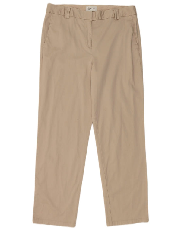Marks & Spencer Damen-Klassiker-Chinohose, UK-Größe 44, Größe L W32 L29, Beige