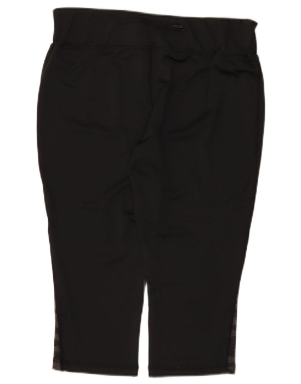 Diadora Capri-Leggings mit Grafik für Damen, UK 14, Größe L, Schwarz, geometrisch