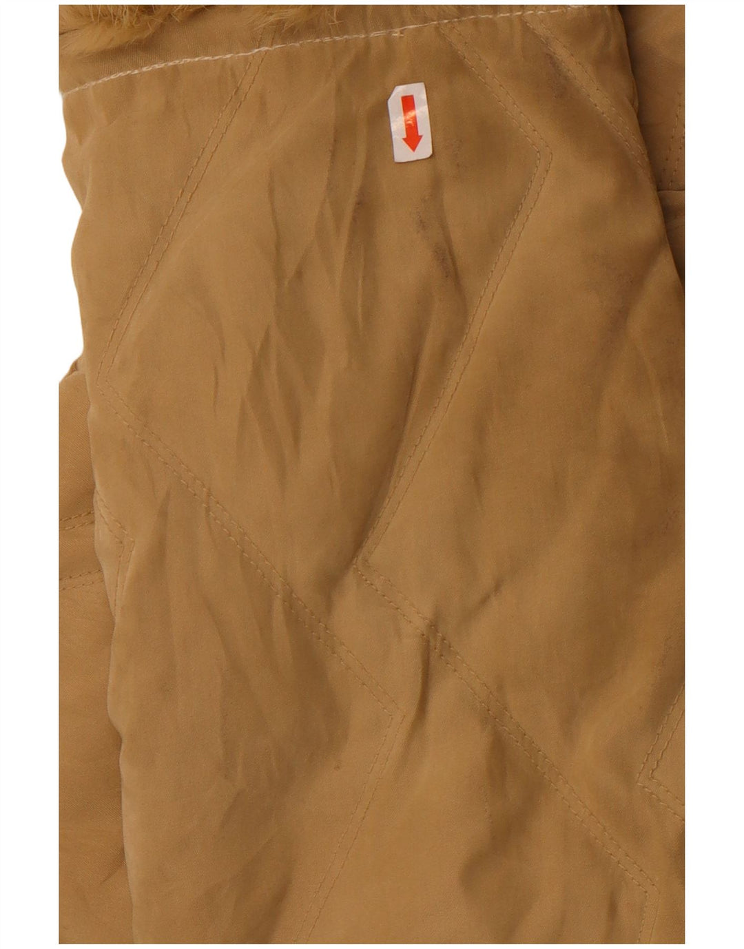 Parisport Damen Loose Fit Wattierte Jacke IT 44 Medium Beige Polyamid