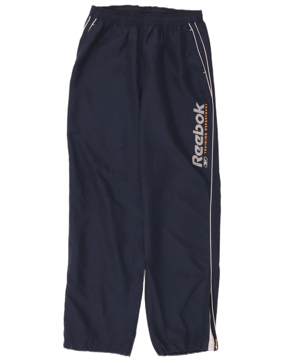 Reebok Herren-Trainingshose mit Grafik, groß, marineblaues Polyester