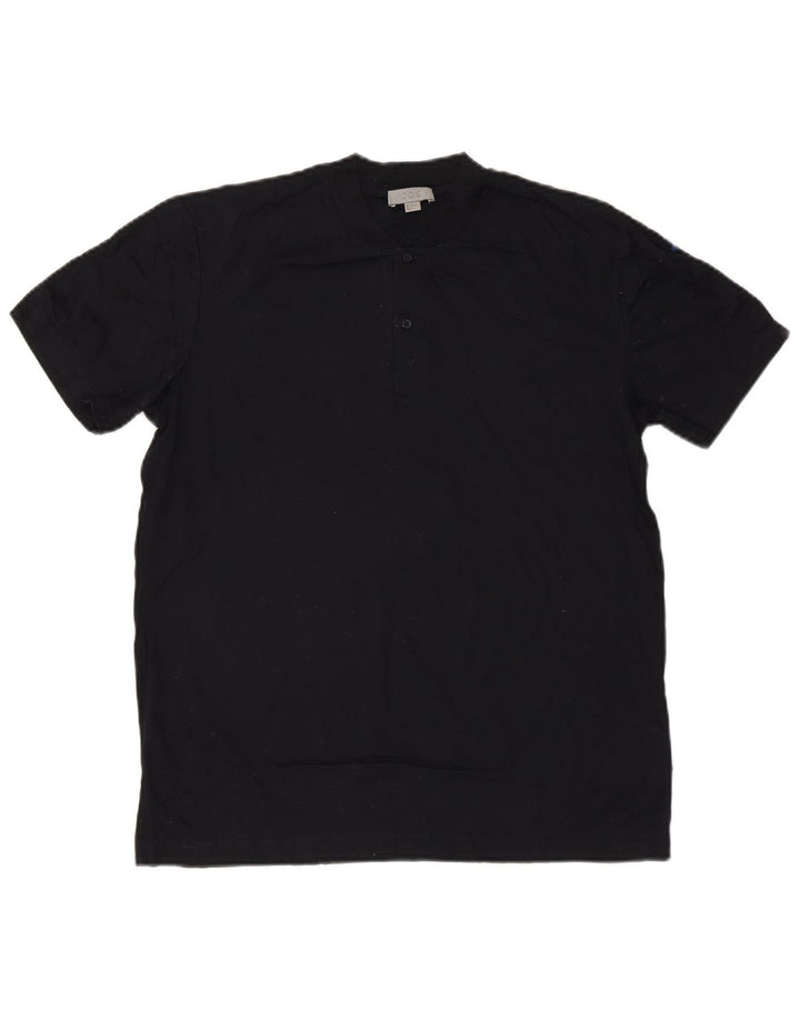 Cos Herren-T-Shirt-Oberteil, mittelgroß, marineblau, Baumwolle