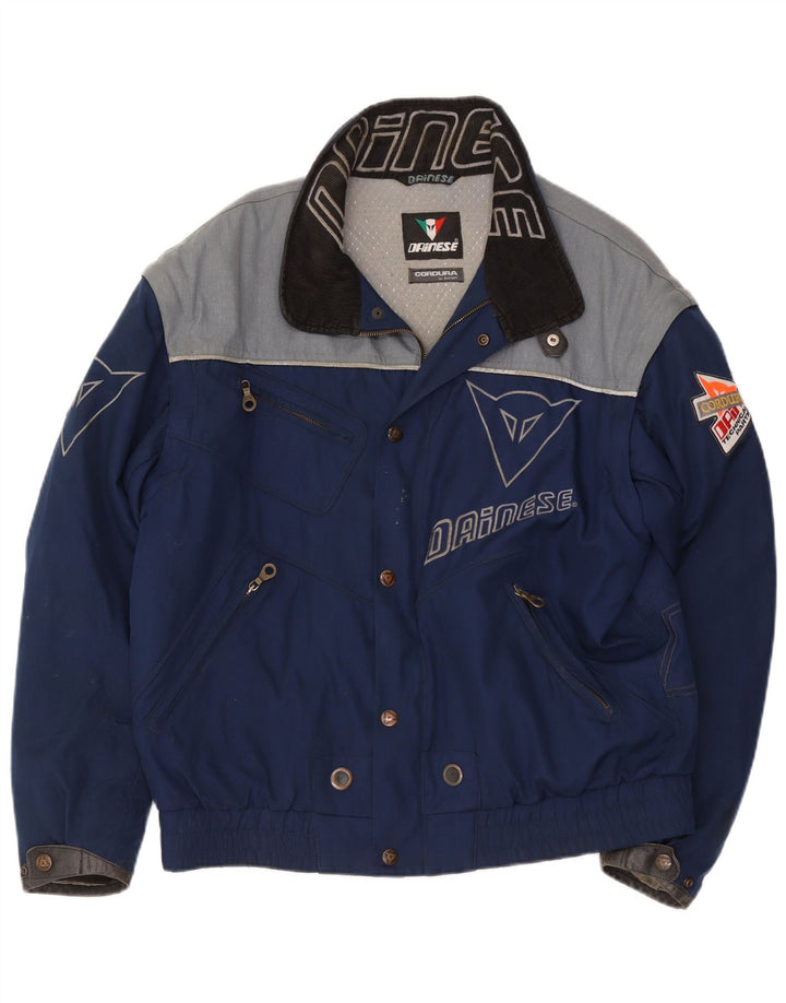 Dainese Herren Graphic Racer Jacke Größe 54 Large Marineblau Farbblock