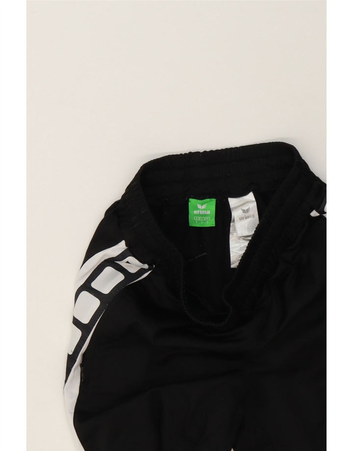 ERIMA Mens Graphic Tracksuit Trousers Small  Black Polyester Vintage Erima and Second-Hand Erima from Messina Hembry 