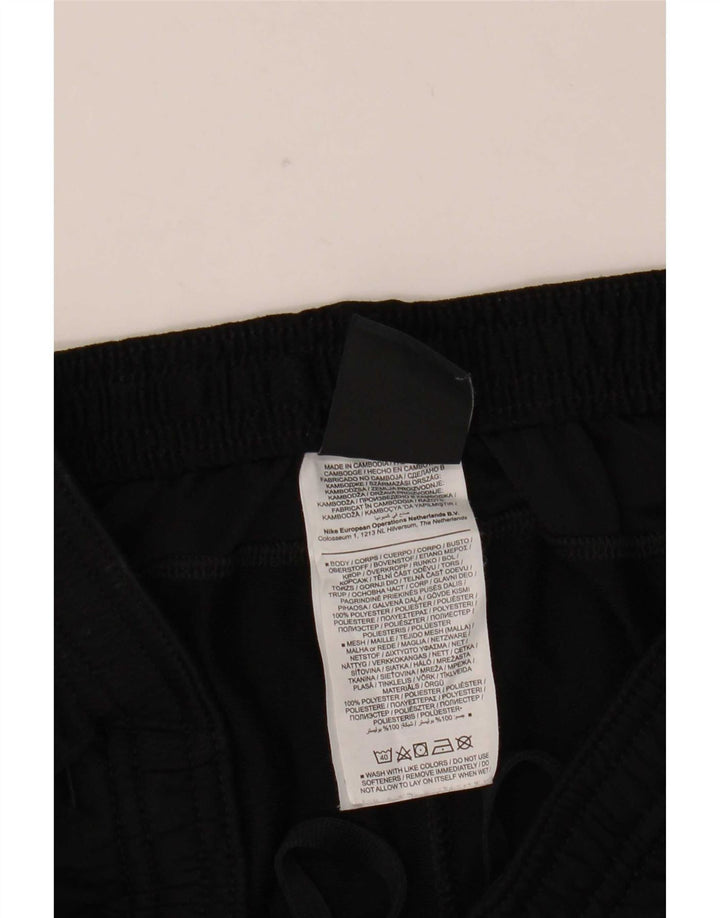 Nike Herren Dri Fit Trainingshose Mittelschwarzes Colourblock-Polyester