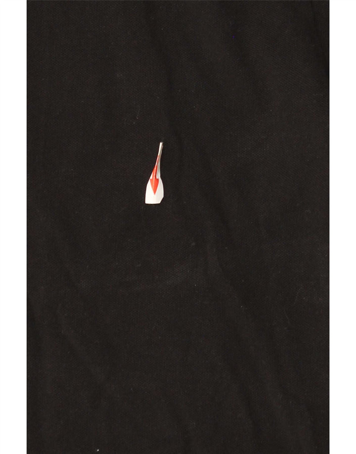 Jack & Jones Herren-Poloshirt, groß, aus schwarzer Baumwolle