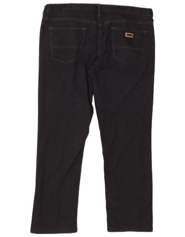 Cerruti 1881 Herren Straight Jeans W40 L29 Schwarze Baumwolle