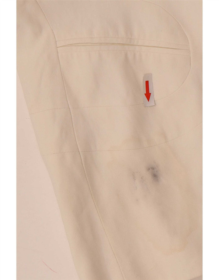 Karen Millen Damen 1-Knopf-Blazerjacke UK 12 Medium Off White Acetate