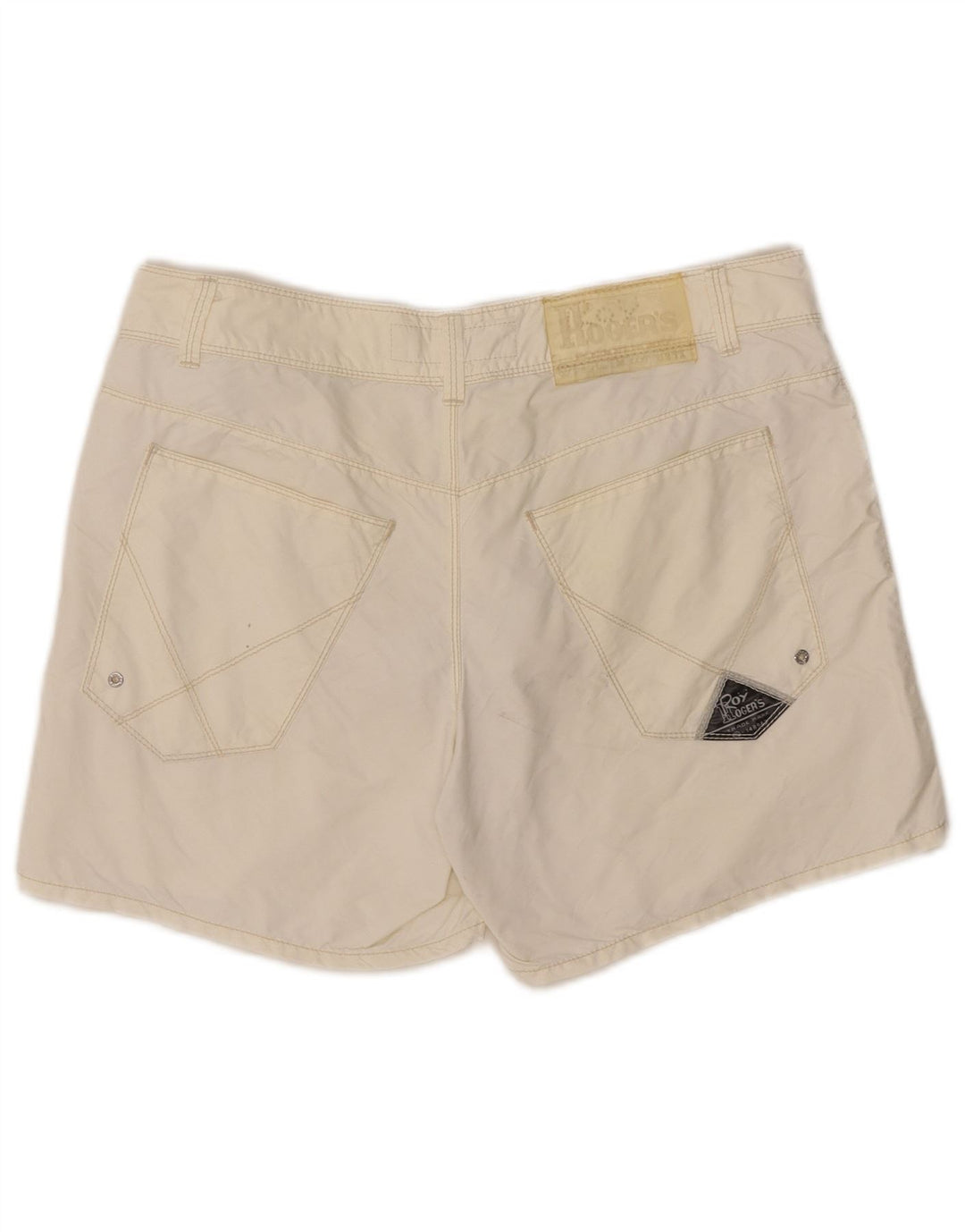 Roy Rogers Damen Freizeitshorts IT 48 XL W34 Off White Polyamid