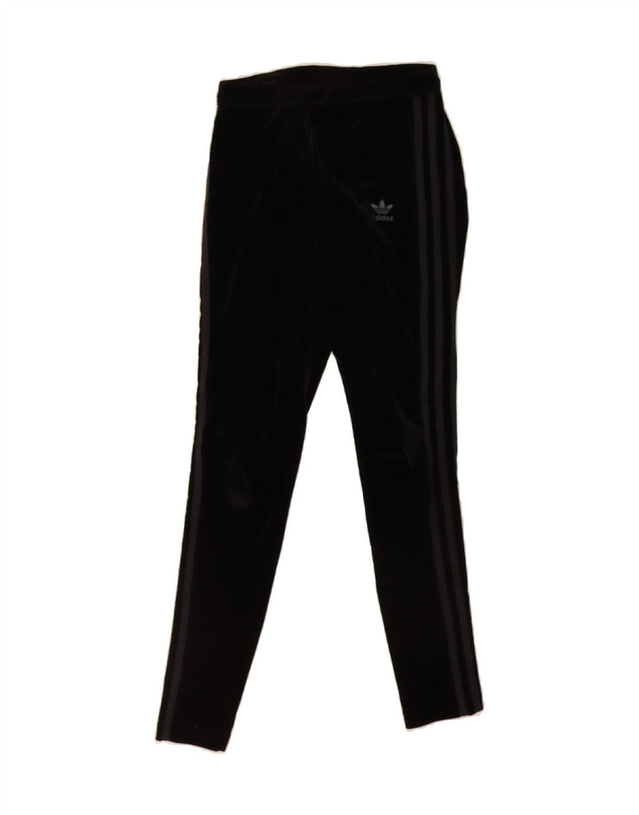 ADIDAS Womens Leggings UK 8 Small  Black Polyester Vintage Adidas and Second-Hand Adidas from Messina Hembry 