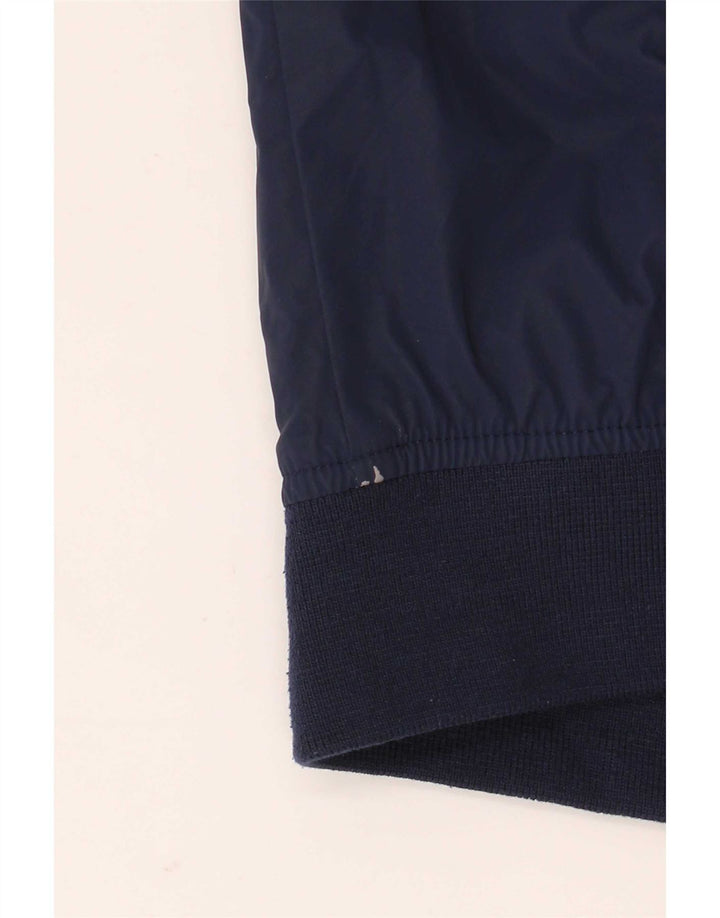 Zara Herren Bomberjacke UK 40 Large Marineblau Polyester