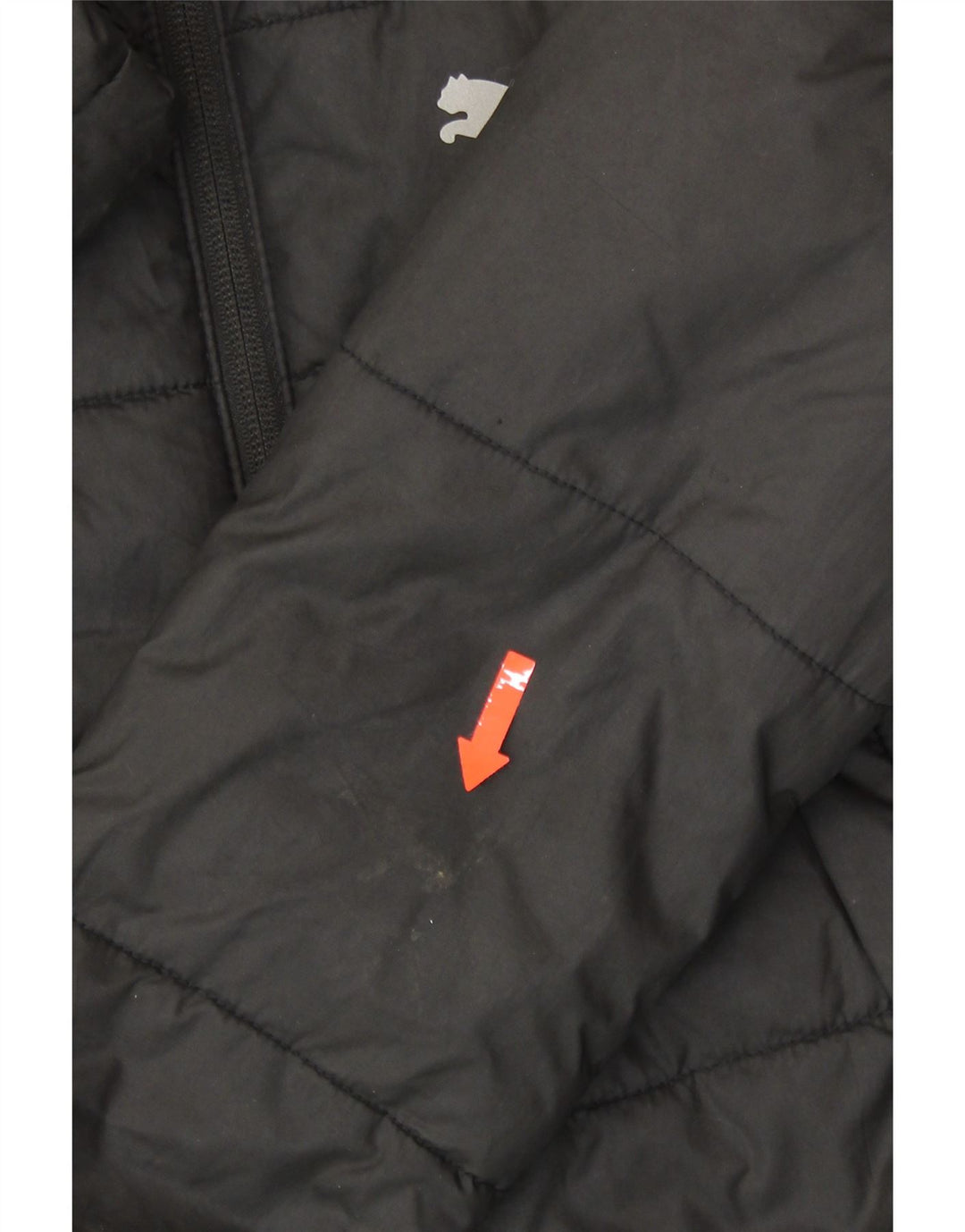 PUMA Boys Padded Jacket 9-10 Years Black Polyester Vintage Puma and Second-Hand Puma from Messina Hembry 