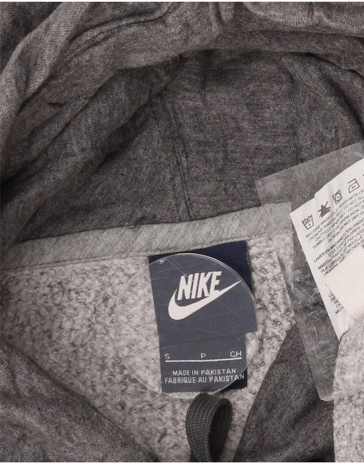 NIKE Womens Hoodie Jumper UK 10 Small Grey Cotton Vintage Nike and Second-Hand Nike from Messina Hembry 