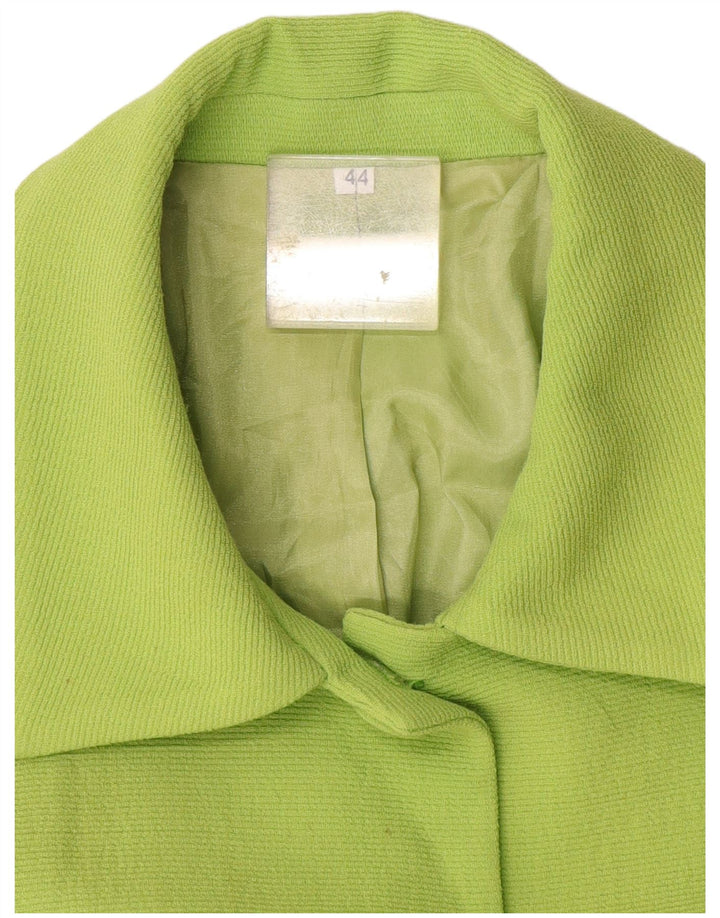 Vintage Damen 5-Knopf-Blazerjacke IT 44 Mittelgrün