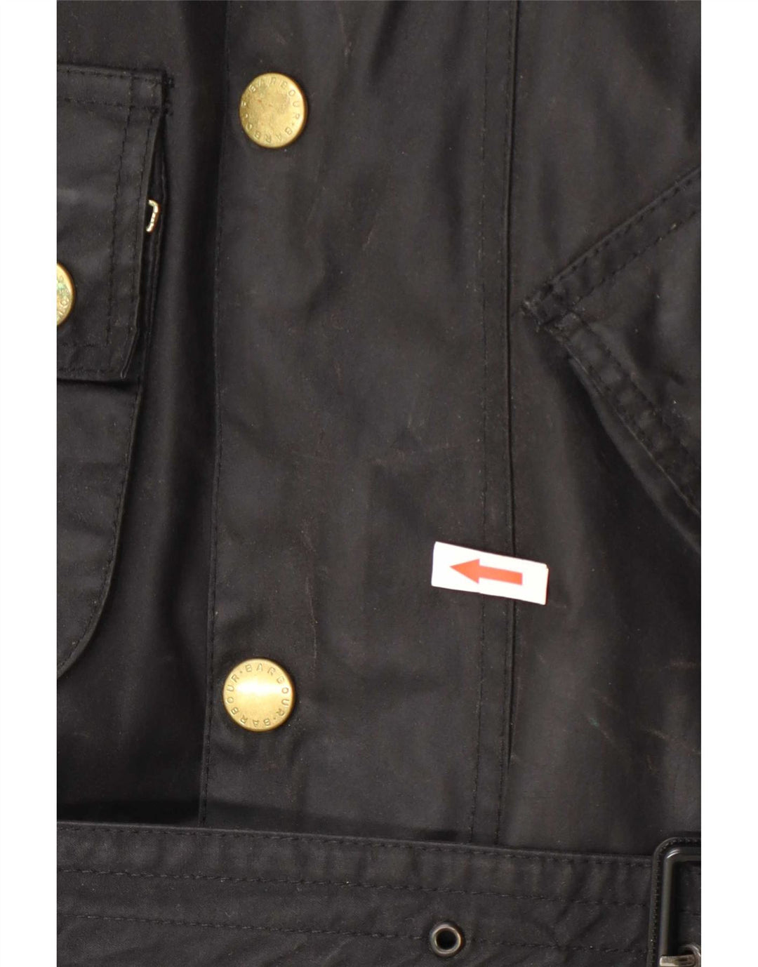 Barbour Herrenjacke aus gewachster Baumwolle, UK 42 XL, Schwarz