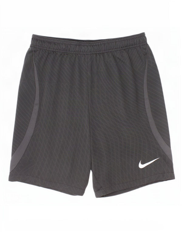 Nike Dri Fit Sportshorts für Jungen, 12–13 Jahre, groß, schwarz, kariert, Polyester
