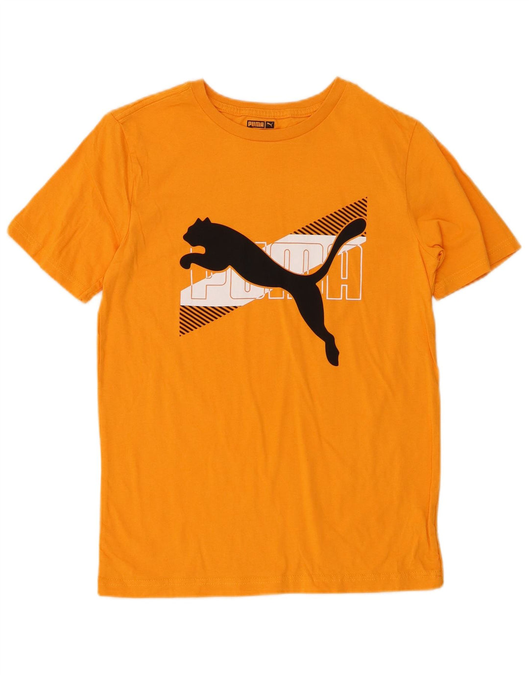 PUMA Jungen Graphic T-Shirt Top 13-14 Jahre Orange Baumwolle