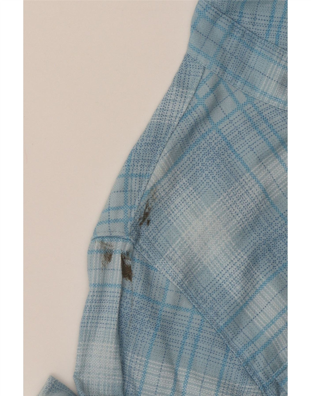 Nike Herren-Flanellhemd mit Kapuze, klein, blau kariert, Baumwolle