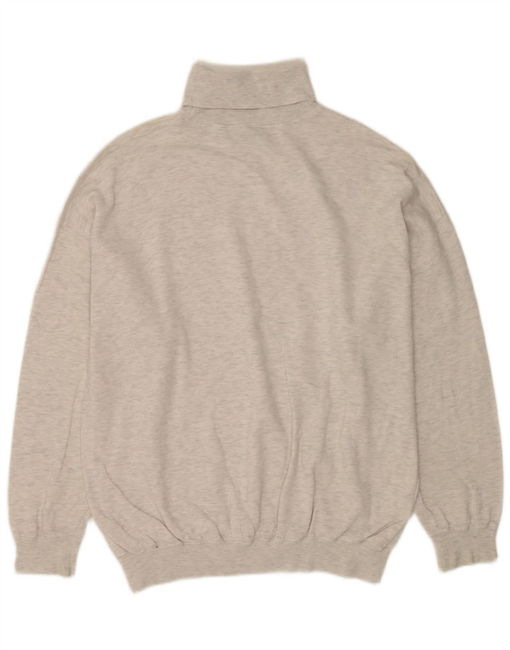 C & A Rollkragenpullover für Herren, groß, grau meliert, Baumwolle