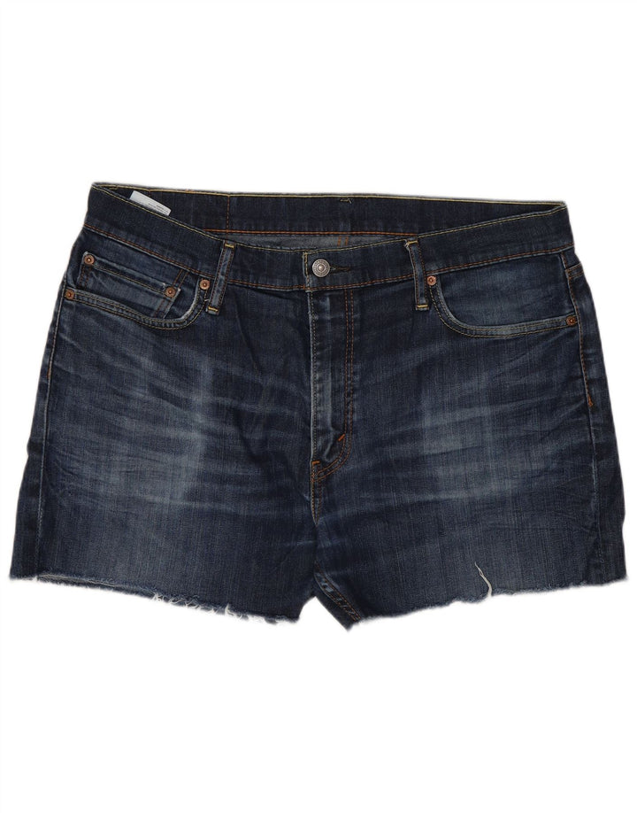 Levi's Herren 504 Denim Shorts W36 Große blaue Baumwolle