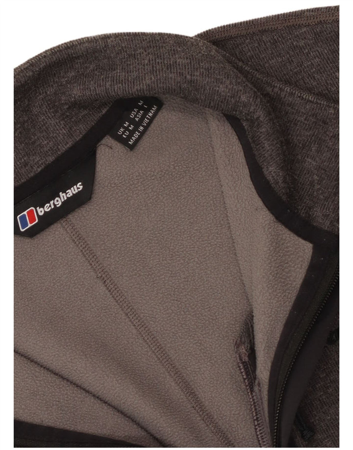 Berghaus Herren-Sweatshirt mit Reißverschluss am Hals, Mittelgrau