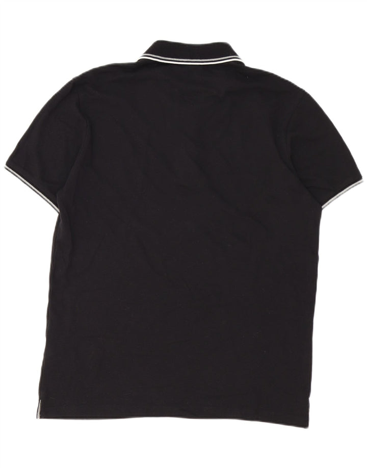 CHAMPION Herren-Poloshirt, Größe S, schwarze Baumwolle