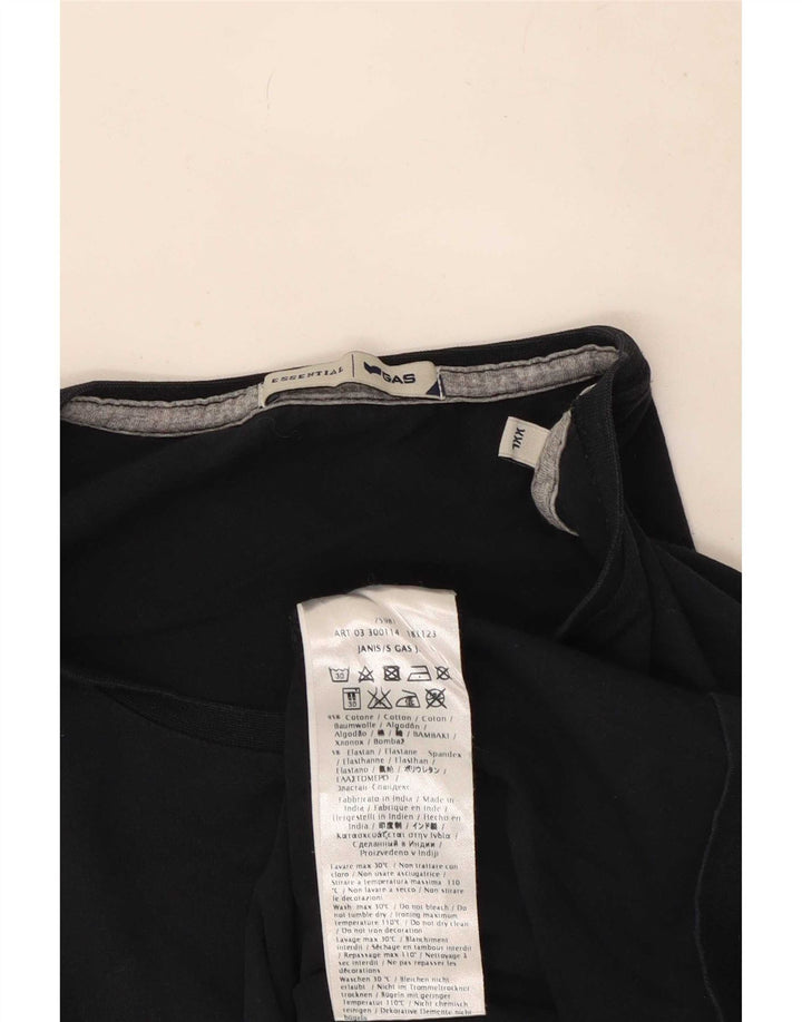 Gas Herren Top Langarm 2XL Marineblau Baumwolle