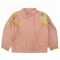 Lavon Damen-Trainingsanzug mit abstraktem Muster, Top-Jacke, UK 16, Größe L, Rosa, 80er-Jahre