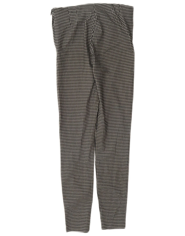 Zara Damen Skinny Casual Hose Medium W28 L28 Schwarz Gingham