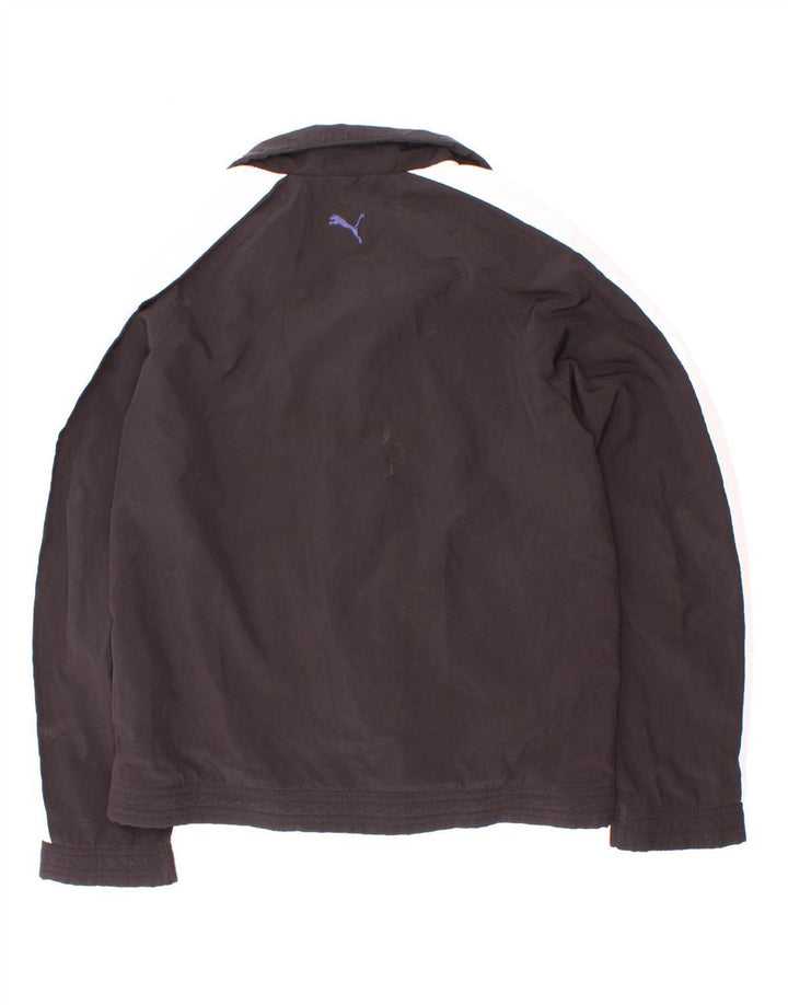 Puma Jungen Grafik-Trainingsanzug-Top-Jacke, 9–10 Jahre, Schwarz, Farbblock