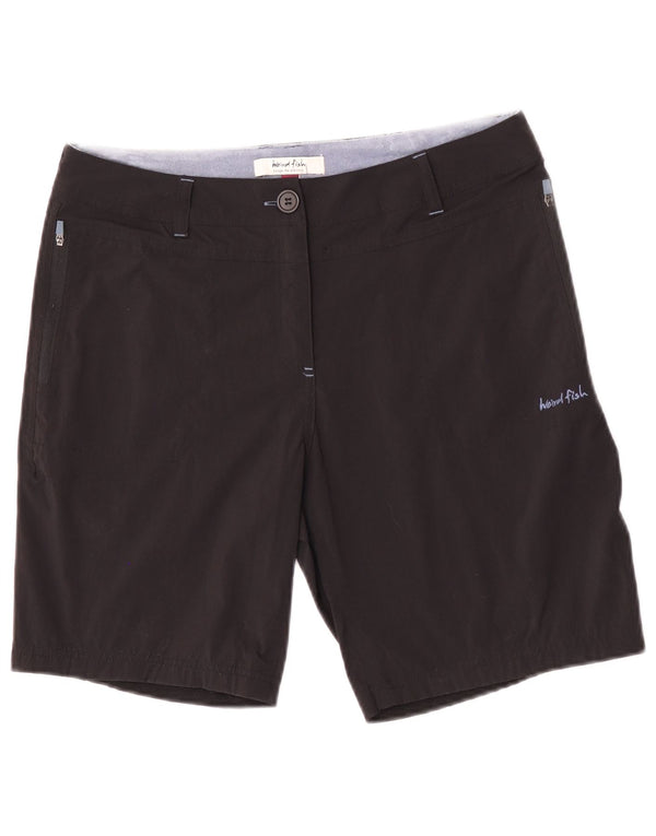 Weird Fish Damen Wandershorts UK 10 Small W30 Schwarz