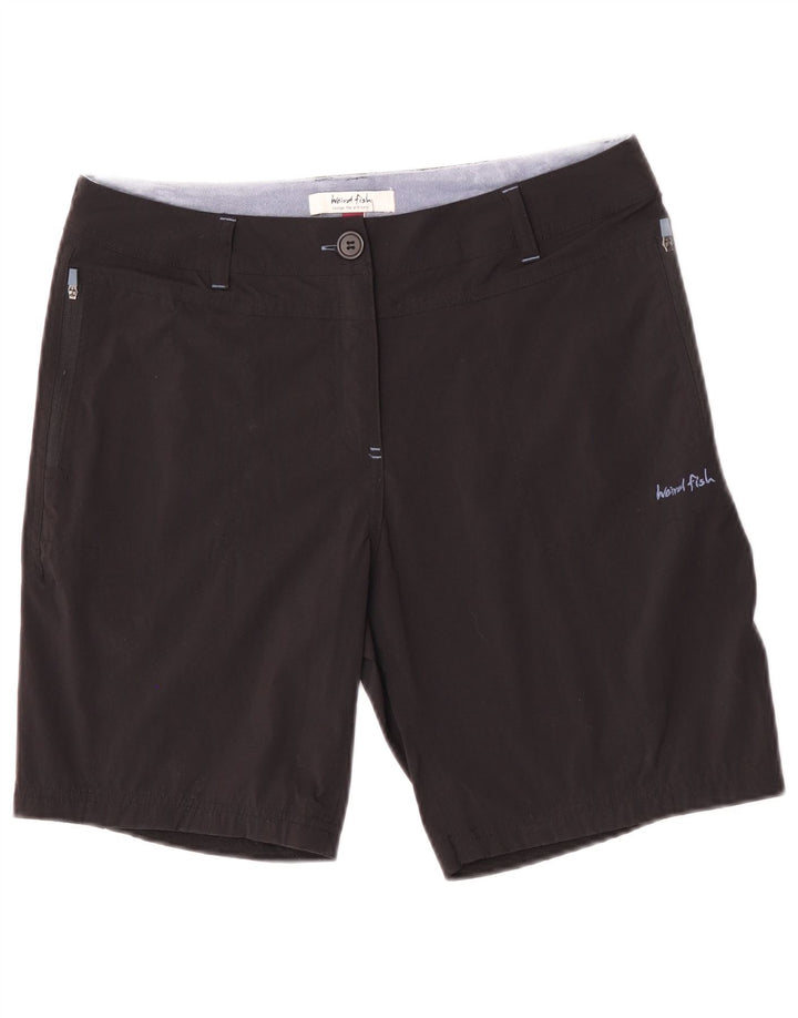 Weird Fish Damen Wandershorts UK 10 Small W30 Schwarz