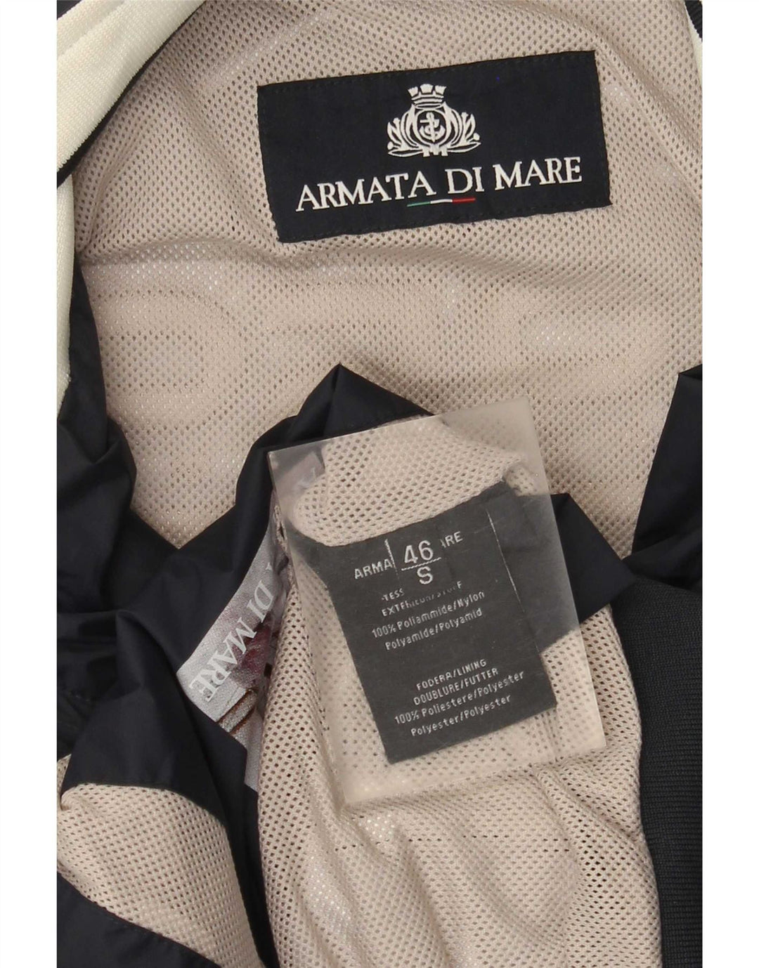Armata Di Mare Herren-Trainingsanzug-Oberteil, Jacke, IT 46, Größe S, Marineblau, Farbblock