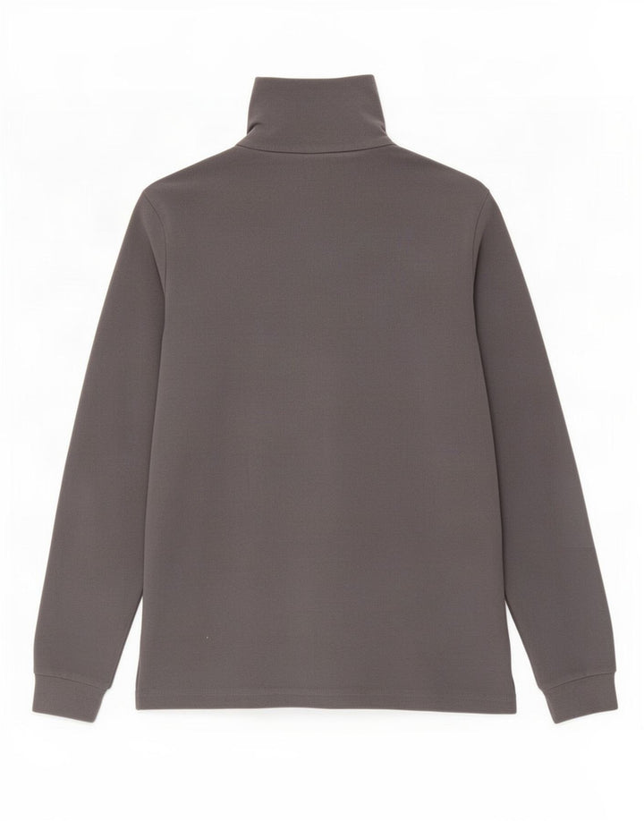 Lotto Herren-Fleecepullover mit Reißverschluss am Hals, großes graues Polyester