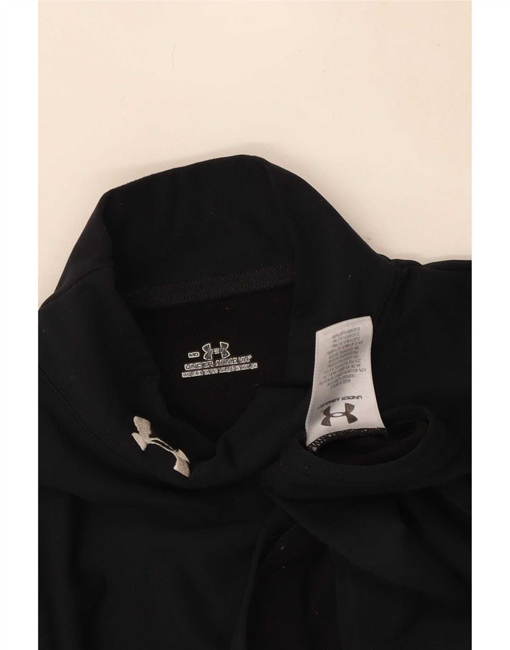 Under Armour Herren-Oberteil mit langen Ärmeln, mittelschwarzes Nylon