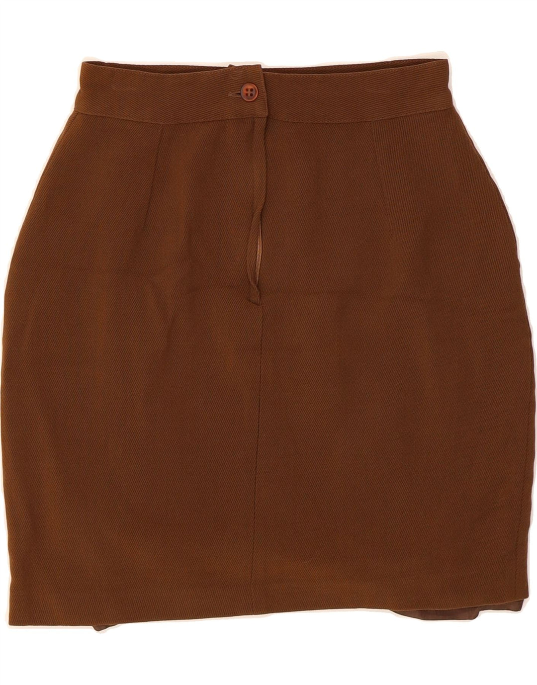EDWIGE FENECH Womens Pencil Skirt IT 44 Medium W24  Brown Wool Vintage Edwige Fenech and Second-Hand Edwige Fenech from Messina Hembry 