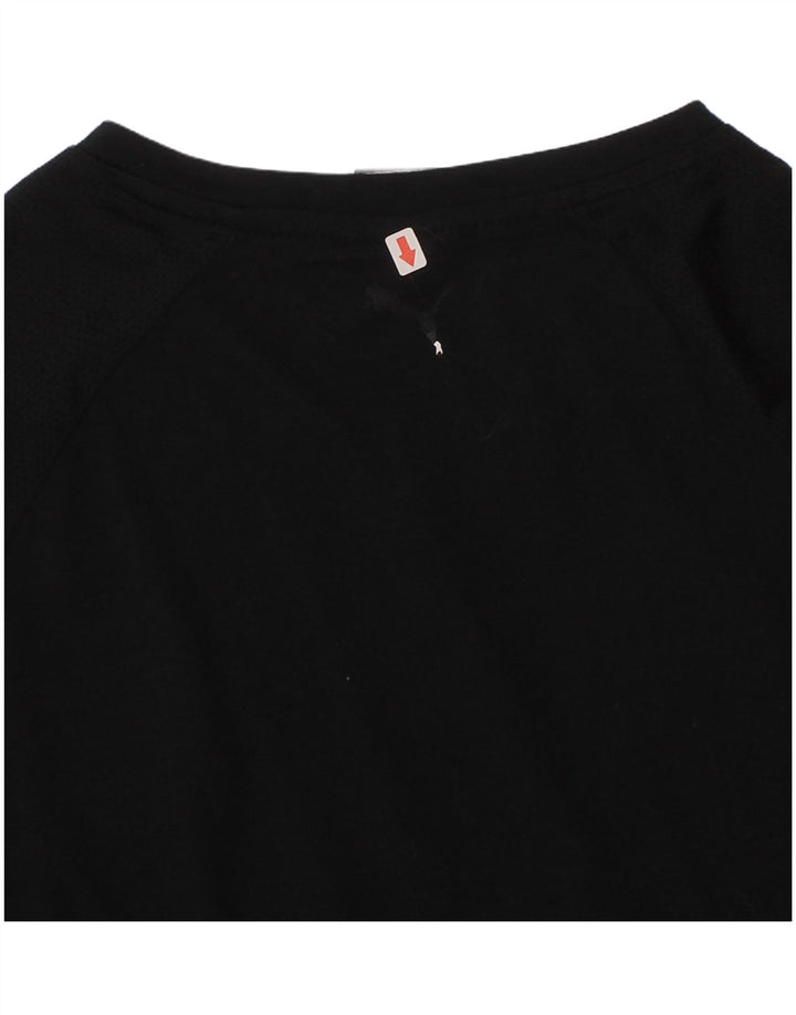 Puma Mädchen T-Shirt mit Grafik, 12–13 Jahre, Größe L, Schwarz, Polyester