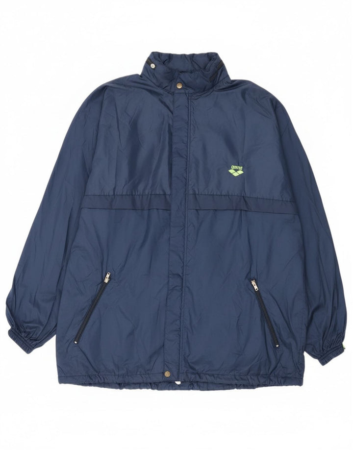 Arena Herren-Regenjacke mit Kapuze, UK 42, XL, Marineblau, Polyamid