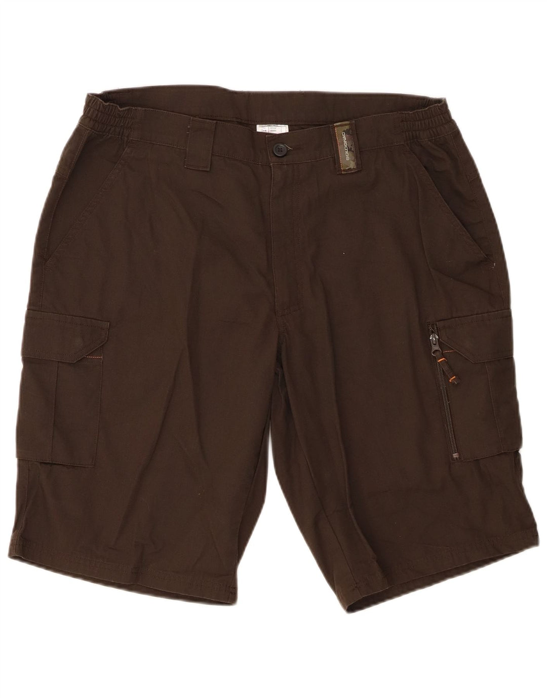 Decathlon Herren Cargo Shorts XL W38 Braun Polyester
