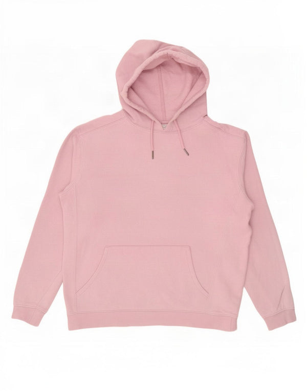 Topshop Damen-Pullover mit übergroßem Kapuzenpullover, Gr. 10, Größe S, Rosa, Baumwolle