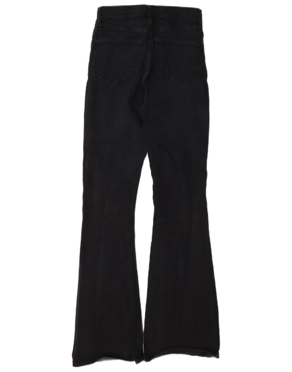 Topshop Damen Jamie Flared Jeans W26 L32 Marineblau Baumwolle