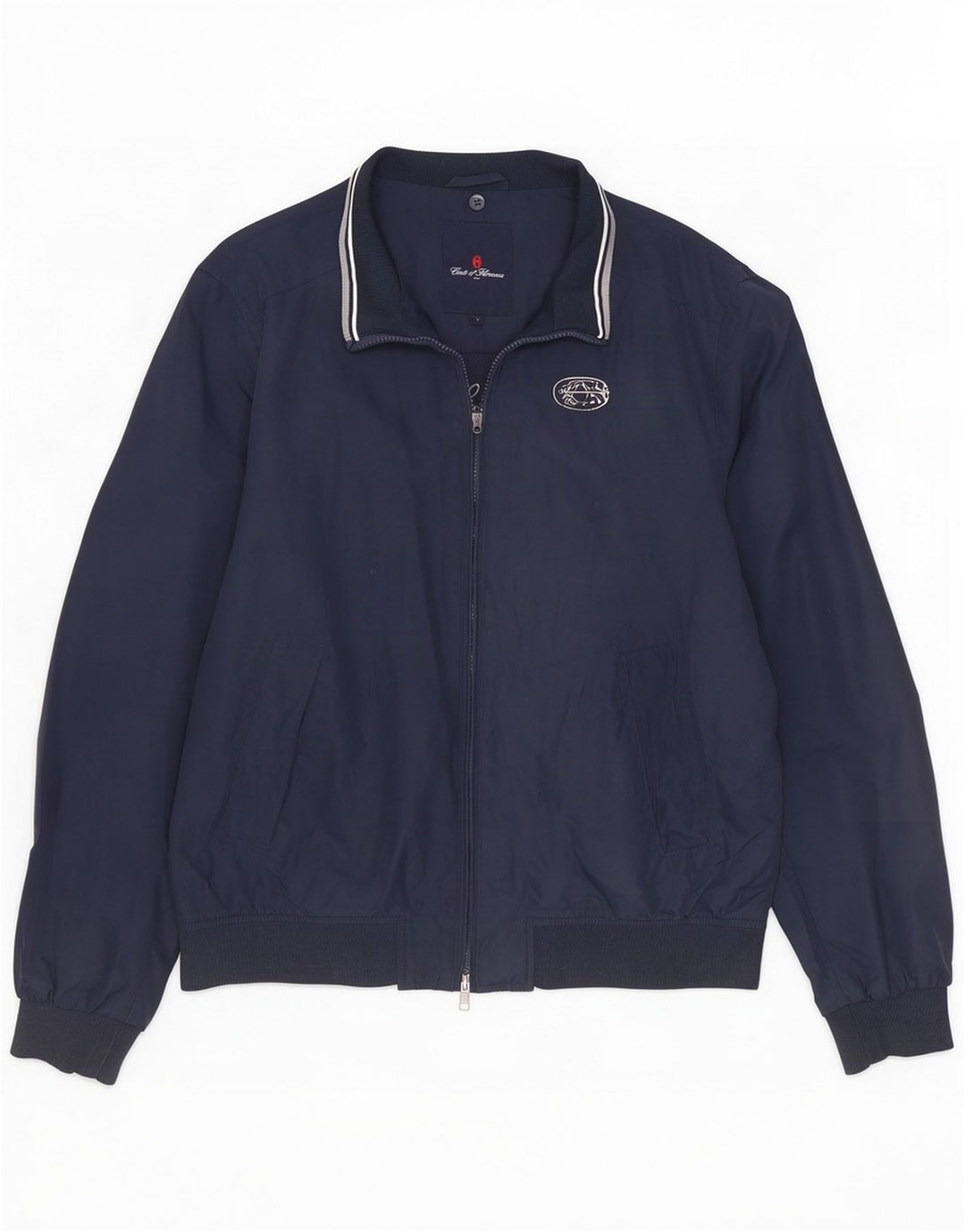 Conte of Florence Herren-Trainingsanzug-Oberteil, große Jacke aus marineblauem Polyester