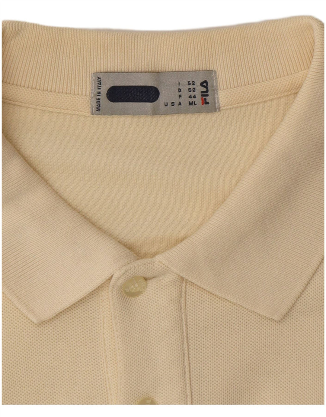 FILA Herren Poloshirt IT 52 Large Gelb